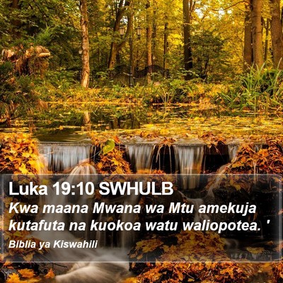 Luka 19:10 SWHULB Bible Verse Image