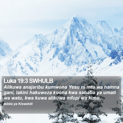 Luka 19:3 SWHULB Bible Verse Image