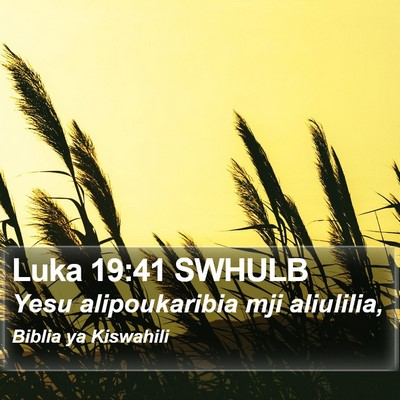 Luka 19:41 SWHULB Bible Verse Image