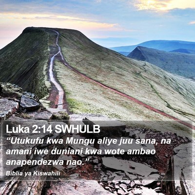 Luka 2:14 SWHULB Bible Verse Image