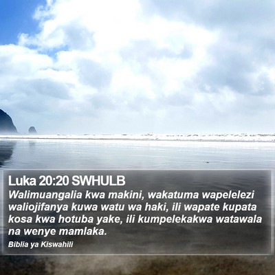 Luka 20:20 SWHULB Bible Verse Image