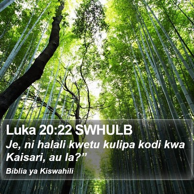 Luka 20:22 SWHULB Bible Verse Image