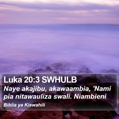 Luka 20:3 SWHULB Bible Verse Image