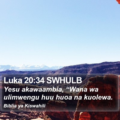 Luka 20:34 SWHULB Bible Verse Image