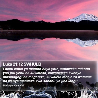 Luka 21:12 SWHULB Bible Verse Image