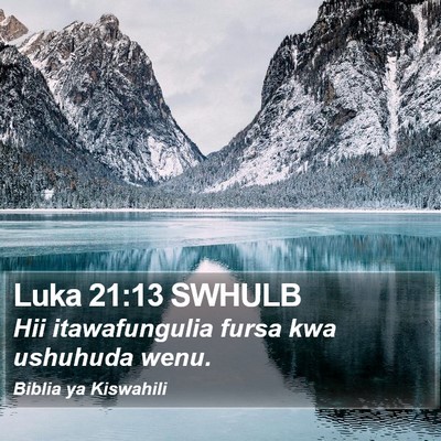 Luka 21:13 SWHULB Bible Verse Image