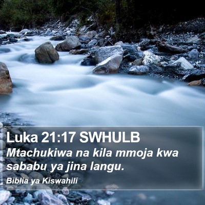 Luka 21:17 SWHULB Bible Verse Image