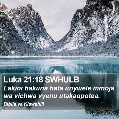 Luka 21:18 SWHULB Bible Verse Image