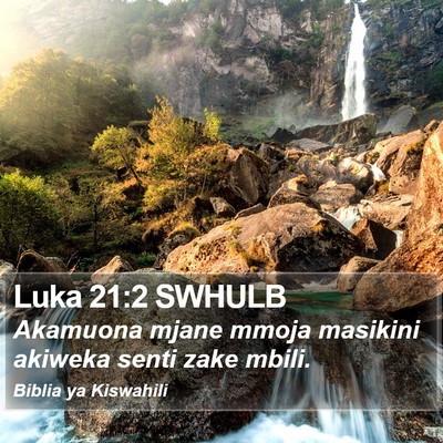 Luka 21:2 SWHULB Bible Verse Image