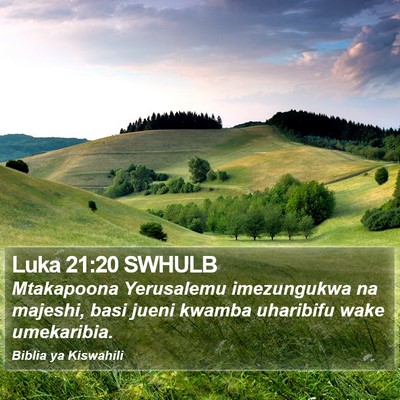 Luka 21:20 SWHULB Bible Verse Image