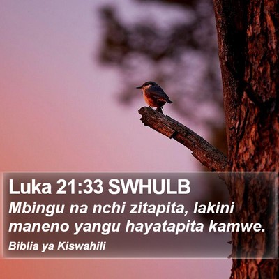 Luka 21:33 SWHULB Bible Verse Image