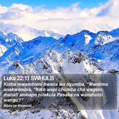 Luka 22:11 SWHULB Bible Verse Image