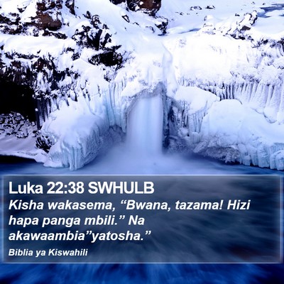 Luka 22:38 SWHULB Bible Verse Image