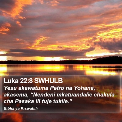 Luka 22:8 SWHULB Bible Verse Image