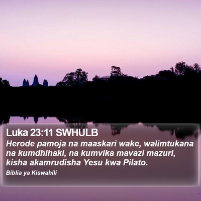 Luka 23:11 SWHULB Bible Verse Image