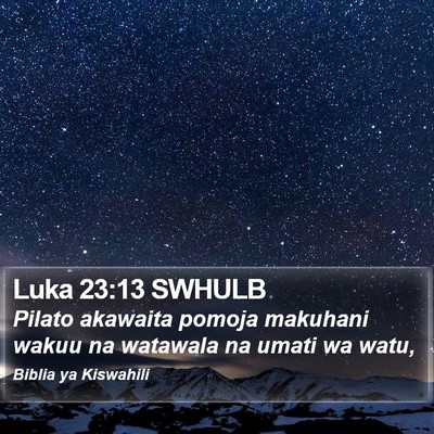 Luka 23:13 SWHULB Bible Verse Image