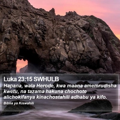 Luka 23:15 SWHULB Bible Verse Image