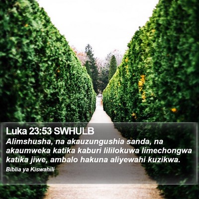Luka 23:53 SWHULB Bible Verse Image