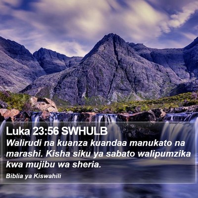 Luka 23:56 SWHULB Bible Verse Image
