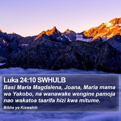 Luka 24:10 SWHULB Bible Verse Image