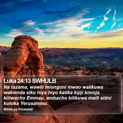 Luka 24:13 SWHULB Bible Verse Image