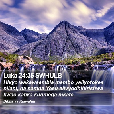 Luka 24:35 SWHULB Bible Verse Image