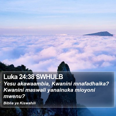 Luka 24:38 SWHULB Bible Verse Image