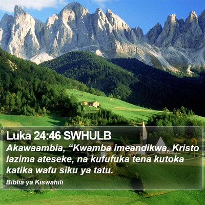 Luka 24:46 SWHULB Bible Verse Image