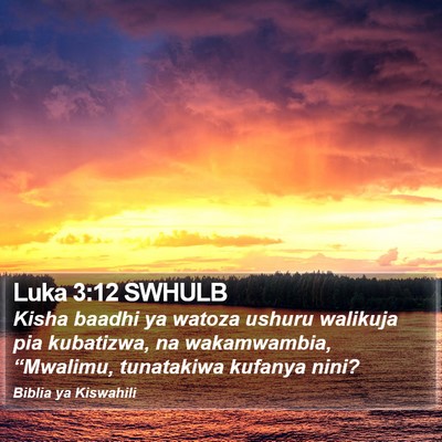 Luka 3:12 SWHULB Bible Verse Image