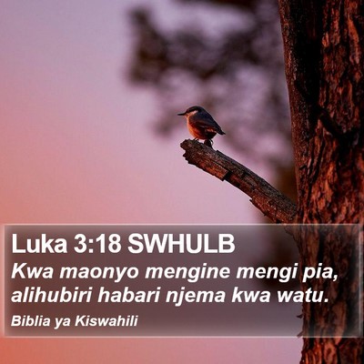 Luka 3:18 SWHULB Bible Verse Image