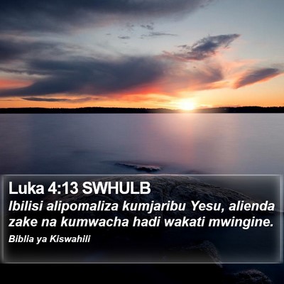 Luka 4:13 SWHULB Bible Verse Image