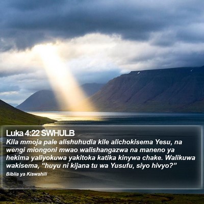 Luka 4:22 SWHULB Bible Verse Image