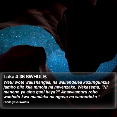 Luka 4:36 SWHULB Bible Verse Image