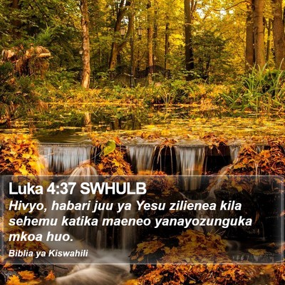 Luka 4:37 SWHULB Bible Verse Image