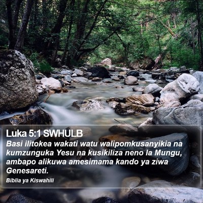 Luka 5:1 SWHULB Bible Verse Image