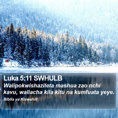 Luka 5:11 SWHULB Bible Verse Image