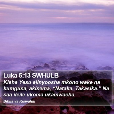Luka 5:13 SWHULB Bible Verse Image