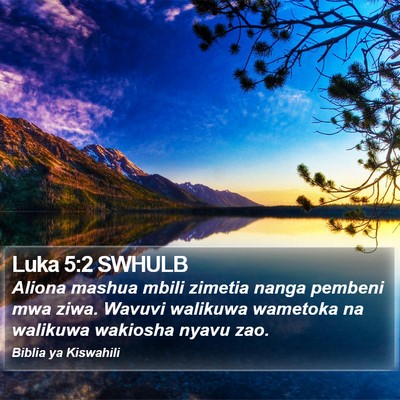Luka 5:2 SWHULB Bible Verse Image