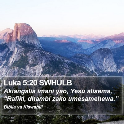Luka 5:20 SWHULB Bible Verse Image