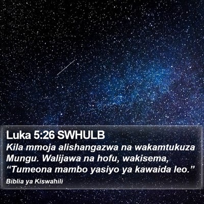 Luka 5:26 SWHULB Bible Verse Image