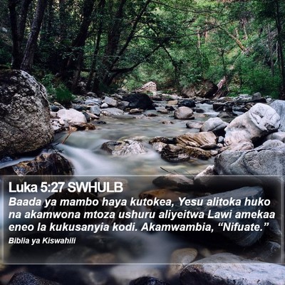 Luka 5:27 SWHULB Bible Verse Image