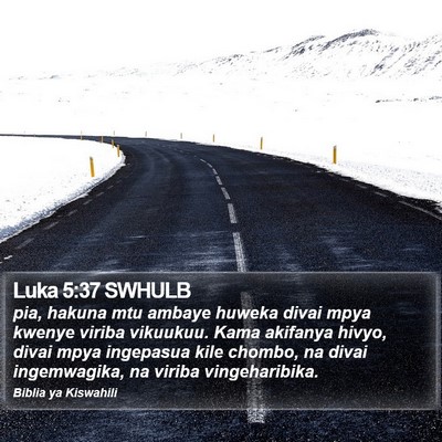 Luka 5:37 SWHULB Bible Verse Image