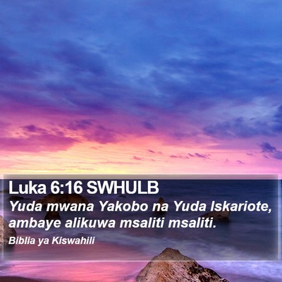 Luka 6:16 SWHULB Bible Verse Image