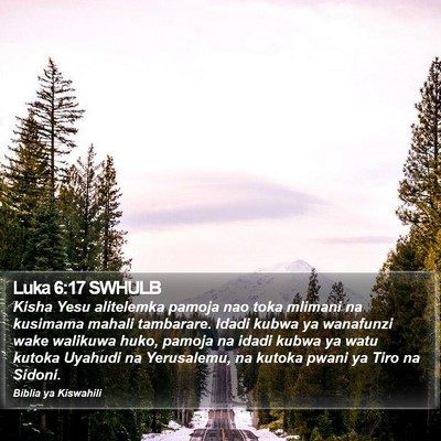 Luka 6:17 SWHULB Bible Verse Image