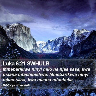 Luka 6:21 SWHULB Bible Verse Image