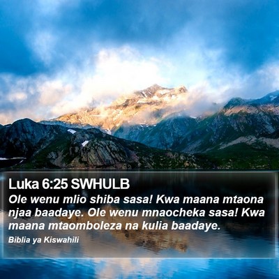 Luka 6:25 SWHULB Bible Verse Image