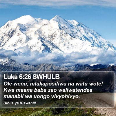 Luka 6:26 SWHULB Bible Verse Image