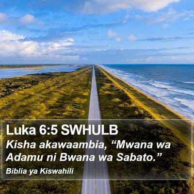 Luka 6:5 SWHULB Bible Verse Image