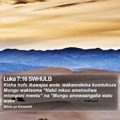 Luka 7:16 SWHULB Bible Verse Image