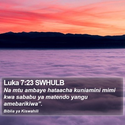 Luka 7:23 SWHULB Bible Verse Image